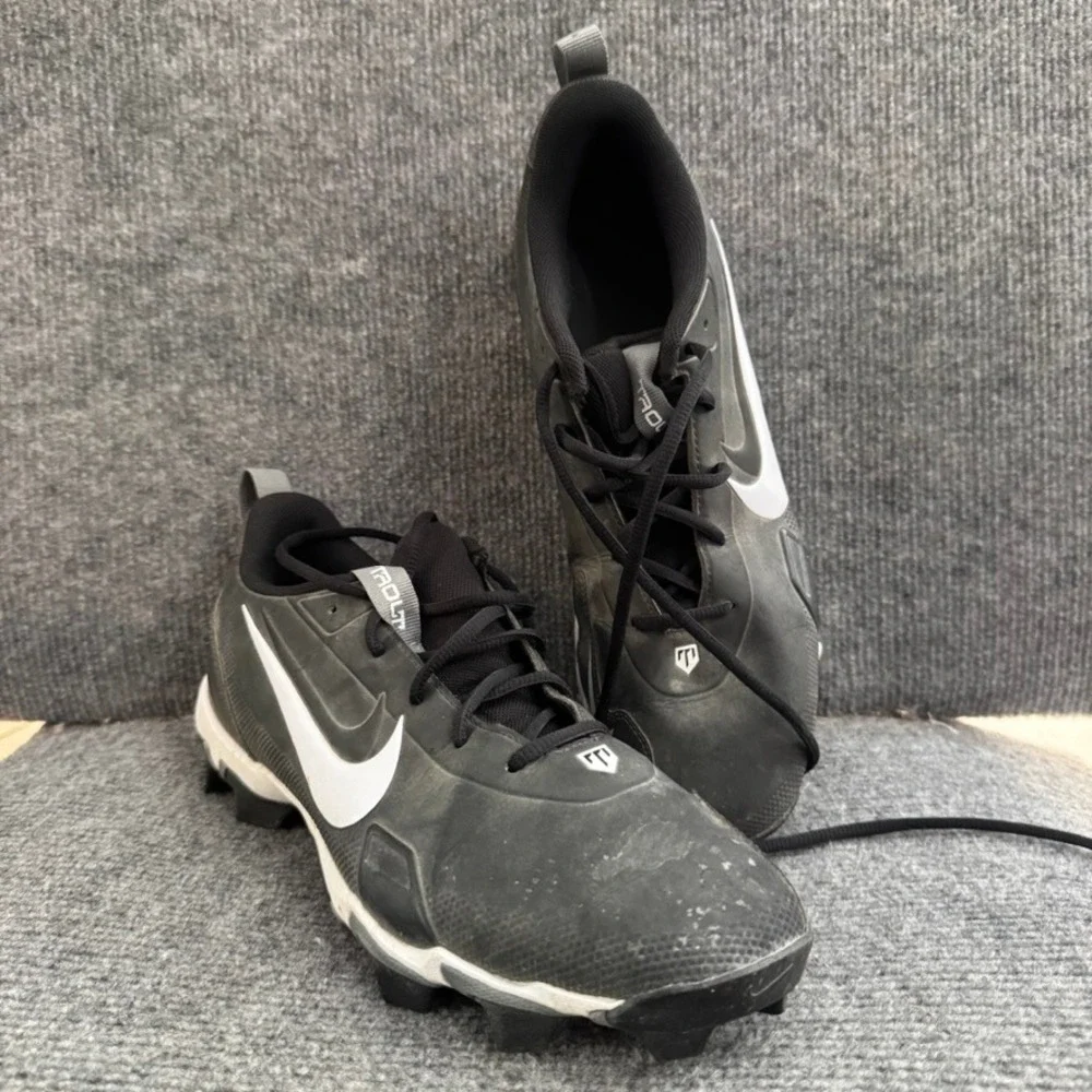 Nike Force Trout 7 Pro MCS Mens 9 Baseball Cleats Black White Fastflex CQ7644